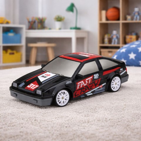 Samochód Do Driftu Zdalnie Sterowany RC Coupe Wymienne Koła Czarny 1:24 LEAN Toys