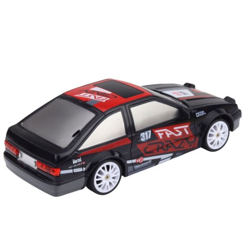 Samochód Do Driftu Zdalnie Sterowany RC Coupe Wymienne Koła Czarny 1:24 LEAN Toys