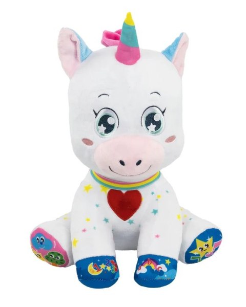 Słodziutki Interaktywny Pluszowy Jednorożec Świeci Śpiewa Język Polski Clementoni 50937 Clementoni