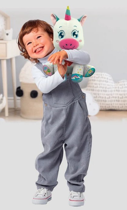 Słodziutki Interaktywny Pluszowy Jednorożec Świeci Śpiewa Język Polski Clementoni 50937 Clementoni