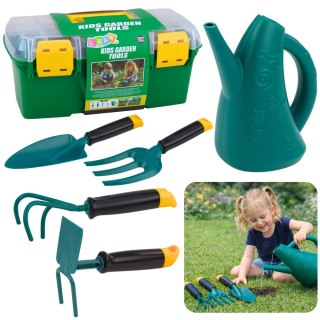 Zestaw Małego Ogrodnika w Walizce Narzędzia Ogrodowe Dla Dzieci 6 el. LEAN Toys