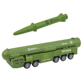 Zestaw Militarny Ciężarówka Myśliwce Z Napędem Wyrzutnia Rakiet LEAN Toys