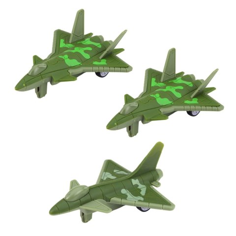 Zestaw Militarny Ciężarówka Myśliwce Z Napędem Wyrzutnia Rakiet LEAN Toys