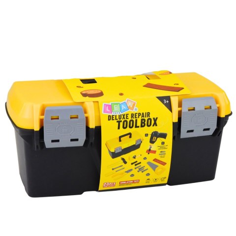 Zestaw Narzędzia w Skrzynce Wkrętarka Na Baterie Akcesoria 23 el. LEAN Toys