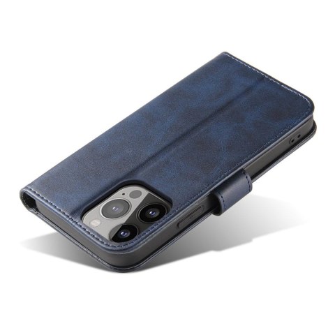 Pokrowiec etui z klapką i portfelem do Samsung S24 Magnet Case niebieskie HURTEL