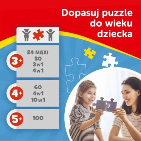 Puzzle 100 elementów Glitter Brokatowa Gabi Gabby's Dollhouse Trefl