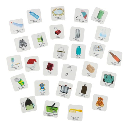 Gra edukacyjna zręcznościowa segregacja śmieci segregowanie odpadów nauka EKO + 108 kart Kik Sp. z o. o. Sp. k.