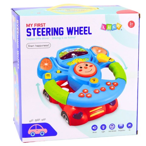 Kierownica Edukacyjna Interaktywna Muzyczna Symulator z Projektorem LEAN Toys