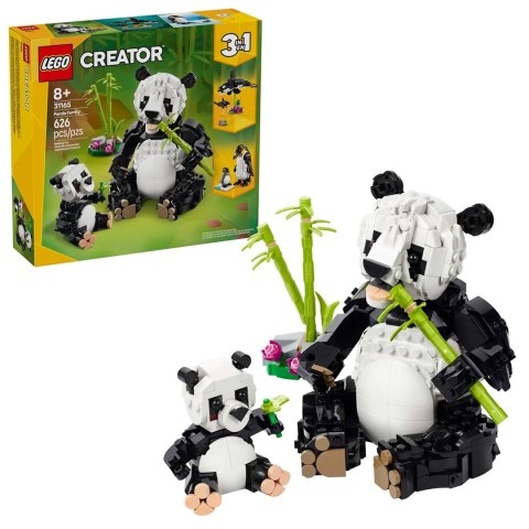 LEGO Creator 3w1 31165 - Dzikie zwierzęta: Rodzina pand