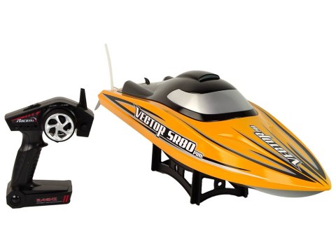 Łódź Motorówka R/C Brushless ARTR SR 80 PRO 74 km/ h Żółta LEAN Toys