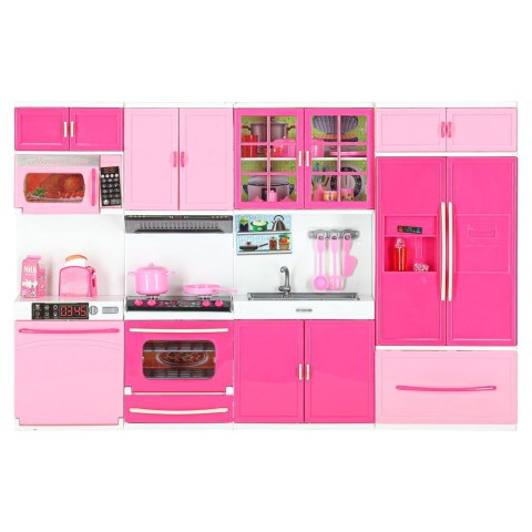 Mebelki dla lalek kuchnia 4 segmenty dźwięki LED 48cm Kik Sp. z o. o. Sp. k.