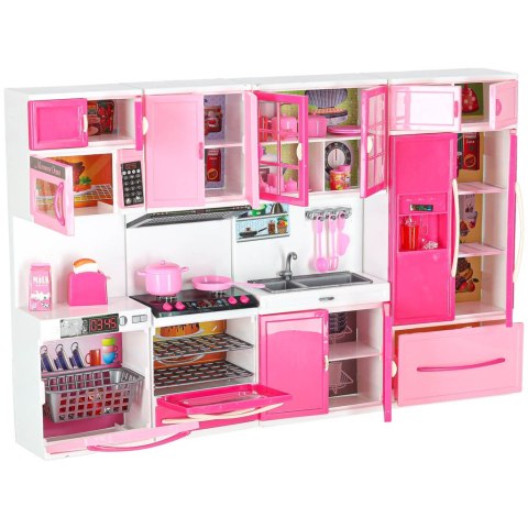 Mebelki dla lalek kuchnia 4 segmenty dźwięki LED 48cm Kik Sp. z o. o. Sp. k.