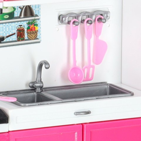 Mebelki dla lalek kuchnia 4 segmenty dźwięki LED 48cm Kik Sp. z o. o. Sp. k.