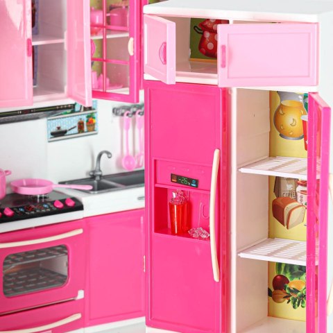 Mebelki dla lalek kuchnia 4 segmenty dźwięki LED 48cm Kik Sp. z o. o. Sp. k.