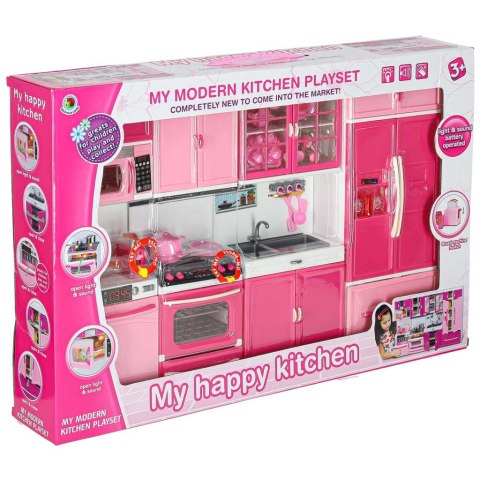 Mebelki dla lalek kuchnia 4 segmenty dźwięki LED 48cm Kik Sp. z o. o. Sp. k.