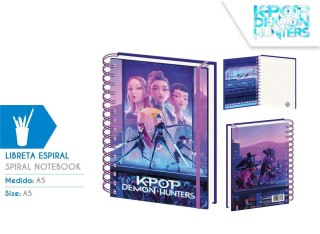 Pamiętnik notatnik spiralny A5 K-POP Demon Hunters Kids Euroswan