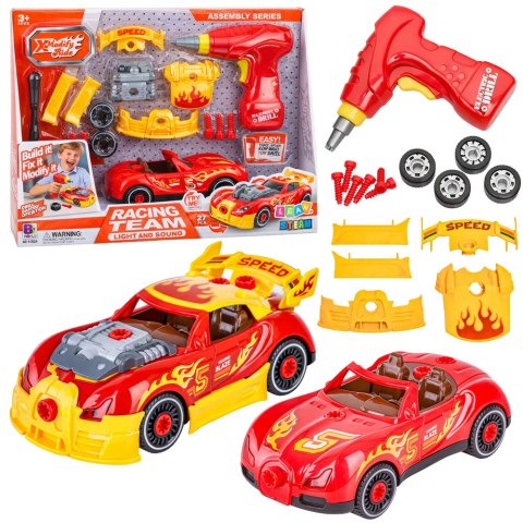 Zestaw Do Tuningu Auta Samochód Do Skręcania Wkrętarka Światła LEAN Toys