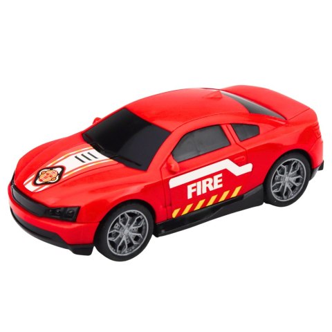 Zestaw Strażacki Ratunkowy Ciężarówka Laweta Auto Helikopter Światła Dźwięk LEAN Toys