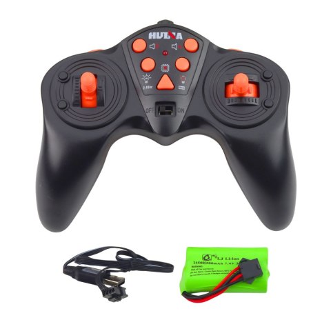 Ciężarówka Zdalnie Sterowana RC Z Kontenerem HUINA Światła Dźwięki 1:18 HUINA