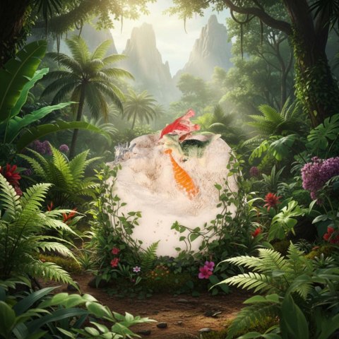 Dinozaury wykopaliska jajko XL dinozaura 12 figurek zestaw archeologiczny Kik Sp. z o. o. Sp. k.