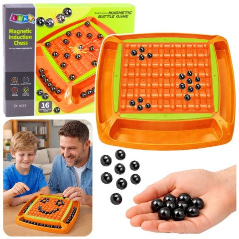 Gra Rodzinna Strategiczna Kamienie Magnetyczne Plansza 16 el. LEAN Toys