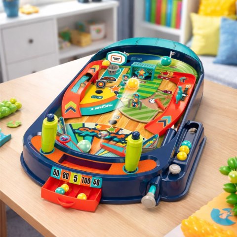 Gra Zręcznościowa Stołowa Flipper Dla Dzieci 12 Piłek