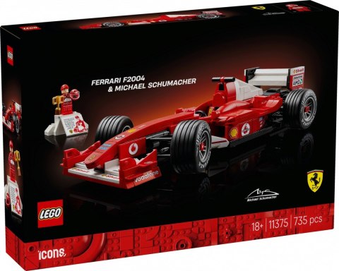 Klocki Icons 11375 Ferrari F2004 i Michael Schumacher LEGO
