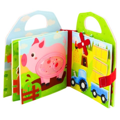 Książeczka Edukacyjna Sensoryczna Filcowa 3D Zwierzęta Domowe Farma