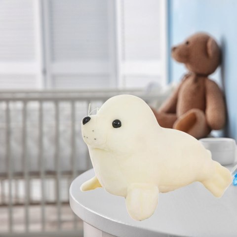 Pluszowa Foczka Pluszak Maskotka Przytulanka Biała 24cm LEAN TOYS