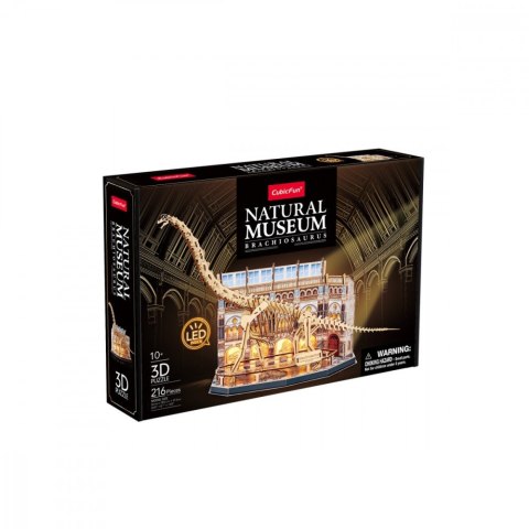 Puzzle 3D LED Brachiozaur Cubic Fun