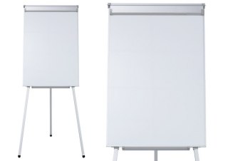 Tablica Magnetyczna Wielofunkcyjna Flipchart Na Trójnogu Biała 70x100cm LEAN
