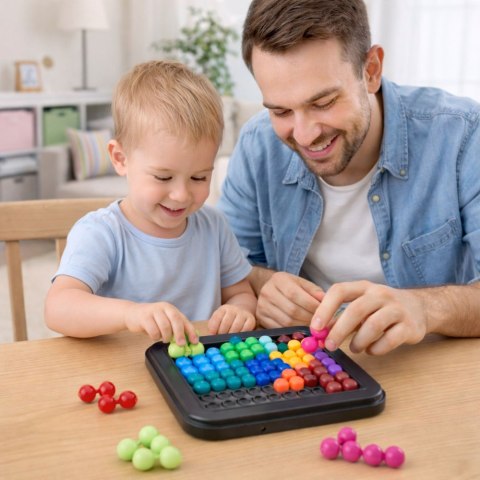 Układanka Logiczna Gra Zręcznościowa Łamigłówka Kolorowe Kuleczki