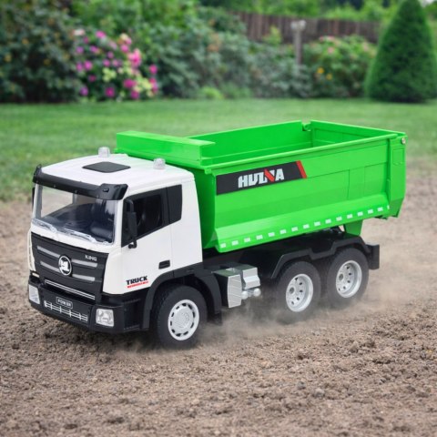 Wywrotka Ciężarówka Zdalnie Sterowana RC Huina Zielona 1:18 HUINA