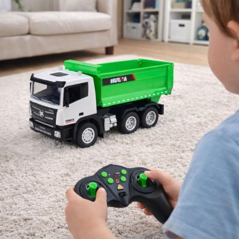 Wywrotka Ciężarówka Zdalnie Sterowana RC Huina Zielona 1:18 HUINA