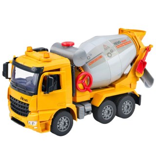 Cieżarówka Budowlana Betoniarka Obrotowy Bęben Światła Dźwięki LEAN Toys