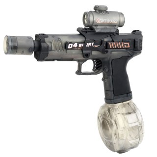Elektryczny Karabin Pistolet Na Wodę Automatyczny Czarny Zasięg 7-9m 350 ml LEAN Toys
