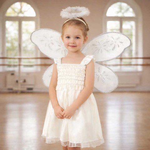 Kostium strój karnawałowy przebranie aniołek aureola jasełka 3 el rozmiar M Kik Sp. z o. o. Sp. k.