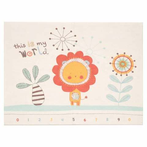 Mata edukacyjna piankowa dwustronna składana 180x200cm zwierzęta wzór Kik Sp. z o. o. Sp. k.