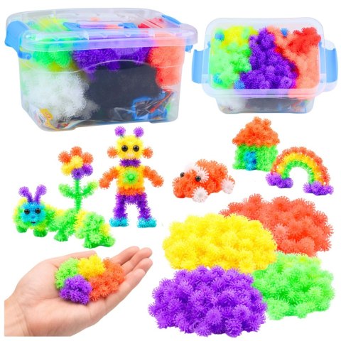 Zestaw Kreatywny DIY Klocki Rzepy Konstrukcyjne Edukacyjne 836 el. LEAN Toys