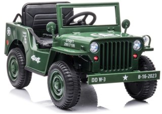 Auto Na Akumulator JH-103 Wojskowa Zieleń 4x4 LEAN CARS