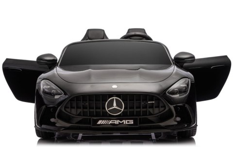 Auto Na Akumulator Mercedes GT63 AMG DK-GT63 24V LCD Cichy Silnik Czarny LEAN CARS