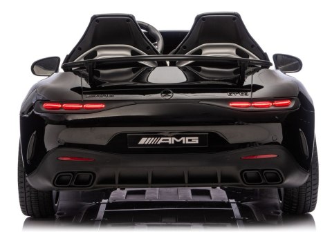 Auto Na Akumulator Mercedes GT63 AMG DK-GT63 24V LCD Cichy Silnik Czarny LEAN CARS