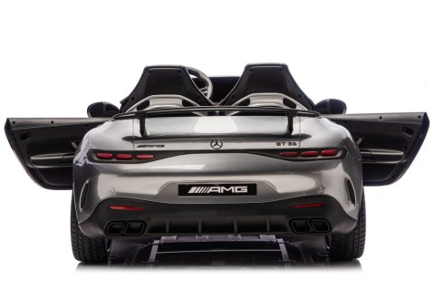 Auto Na Akumulator Mercedes GT63 AMG DK-GT63 24V LCD Cichy Silnik Szary LEAN CARS