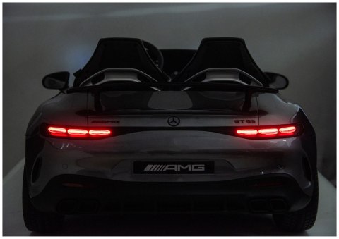 Auto Na Akumulator Mercedes GT63 AMG DK-GT63 24V LCD Cichy Silnik Szary LEAN CARS