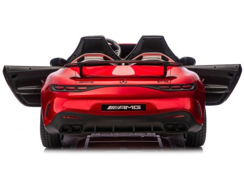 Auto Na Akumulator Mercedes GT63 AMG DK-GT63 24V LCD Czerwony Lakierowany LEAN CARS