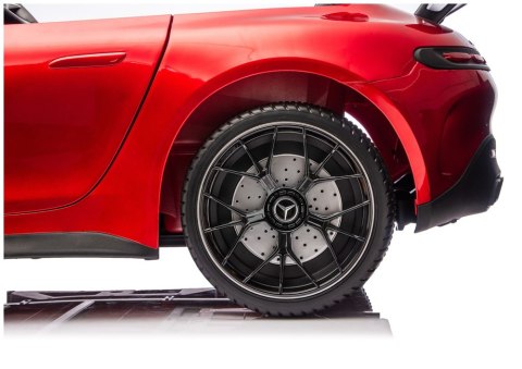 Auto Na Akumulator Mercedes GT63 AMG DK-GT63 24V LCD Czerwony Lakierowany LEAN CARS