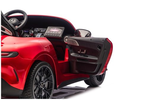 Auto Na Akumulator Mercedes GT63 AMG DK-GT63 24V LCD Czerwony Lakierowany LEAN CARS