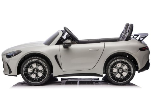 Auto Na Akumulator Mercedes GT63 AMG DKGT63 24V LCD Lakierowany Jasno Szary LEAN CARS