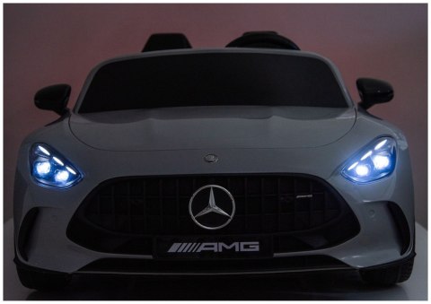 Auto Na Akumulator Mercedes GT63 AMG DKGT63 24V LCD Lakierowany Jasno Szary LEAN CARS