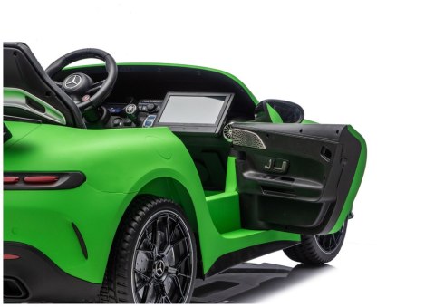 Auto Na Akumulator Mercedes GT63 AMG DK-GT63 24V LCD Matowy Zielony LEAN CARS